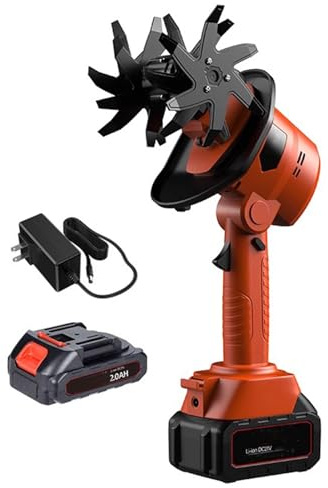 Electric Handheld Garden Tiller, 235 RPM with 4 Rows Tines for Efficient Soil Weeding and Cultivating, Ideal for Home Gardening and Landscaping