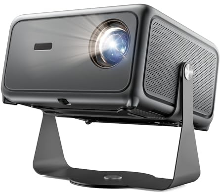 Videoprojecteur 4K Home Cinema 1500 ANSI Lumens, Video Projecteur 30W Dolby Audio/Netflix Officiel, Rotatif 360° Retroprojecteur avec Apps, Auto Focus/Keystone, WiFi Bluetooth, MEMC