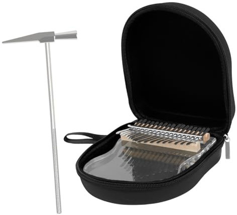 ERINGOGO Transparentes Daumenklavier mit Tasten Tragbares Fingerklavier als Musikinstrument Acryl-kalimba für Familienfeiern und Partys