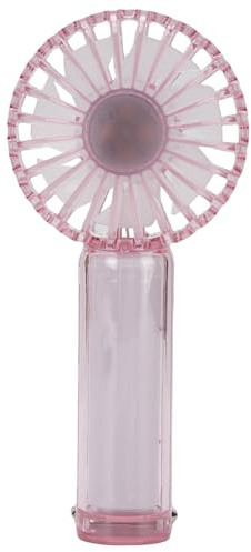 Tnfeeon Mini-Handventilator, Batteriebetrieben mit 1200 MAh, Drei Geschwindigkeitsstufen, Leises Design für Reisen und den Einsatz Im Freien – Unverzichtbar für den Sommer (PINK)