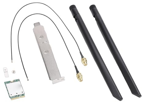 Garsent Scheda Wi Fi 7, Scheda Wireless Wi Fi 7 M.2 da 5,8 Gbps, Banda 2,4 G 5 G 6 GHz 3, Supporto Doppie Antenne Esterne 4K QAM, Compatibile con Wins 11