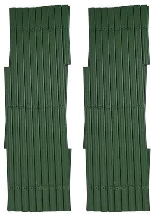 NiuLumea Plantas trepadoras de enrejado de plástico PVC expandible, 1,8 m x 30 cm, verde, soporte ajustable para jardín, clemátides, vides y rosas trepadoras