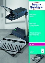 Avery Zweckform© 3552 Overhead-Folien, DIN A4, spezialbeschichtet, stapelverarbeitbar, Strke: 0,10 mm, 100 Blatt
