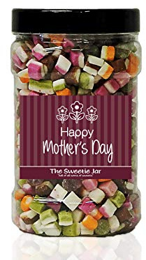 Dolly MIXTURES 1.2kg Sweet Jar – A Personalised Gift Jar Filled with Your Favourite Retro Sweets! (Happy Mother’s Day)