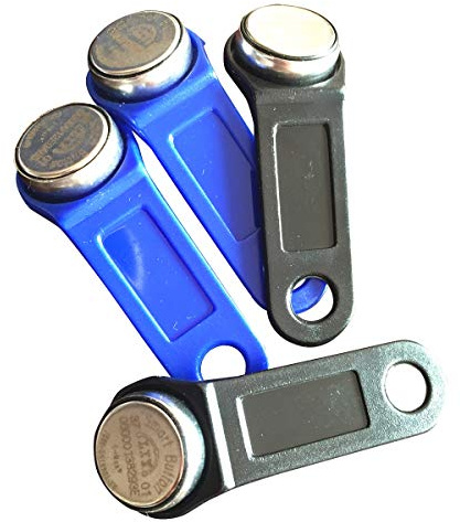 YARONGTECH DS1990A F5 iButton I-Button Nicht magnetisch, Elektronische Schlüsselschilder (Farbe mischen), 10 Stück