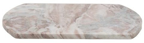 Creative Co-op DF4282 Planche à fromage/à découper en marbre, couleur chamois