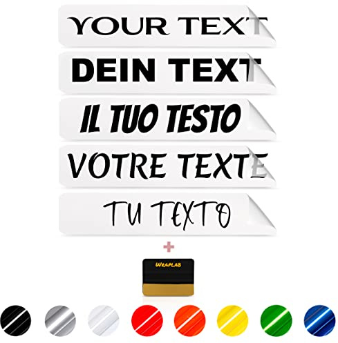 Wraplab Buchstaben Aufkleber, Aufkleber Selbst Gestalten, Klebebuchstaben, Sticker Selbst Gestalten, Schriftzug Aufkleber Wunschtext, Personalisierte Aufkleber, Autoaufkleber Selbst Gestalten Text