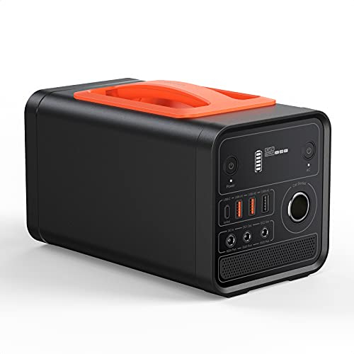 Generateur portable 300W groupe électrogène solaire incluant une batterie de secours avec prise CA/CC, prise de voiture 12V et port PD pour le camping en pleine air ou pour des urgences en extérieur