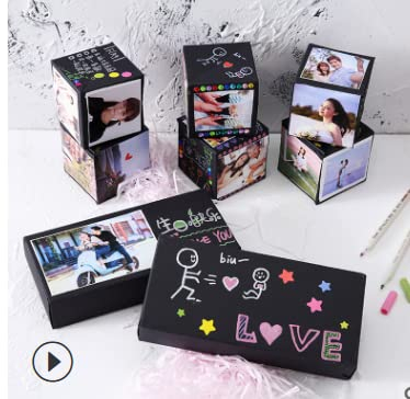 PB-Versand Explosionsbox DIY Geschenkbox Kreative Überraschung Box Weihnachten Hochzeit Geburtstag Fotobox 10,5x12cm
