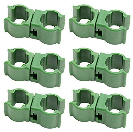 hifrom Bamboo Cane Connectors for Fruit, Plant Trellis Cane Connector, 50Pcs Flexible Cane Balls for Garden Orchard Tomato Cage, Vegetable Cage, Fruit Cages and Netting (0.63inch/16mm)