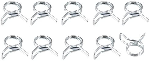 METALLIXITY Collier de Serrage à Ressort (18mm/0.71) 20 Pièces, Clips en Acier à Ressort à Double Fil - Pour Fixer les Tuyaux de Jardin (18.5mm à 20mm/0.73 à 0.79) OD