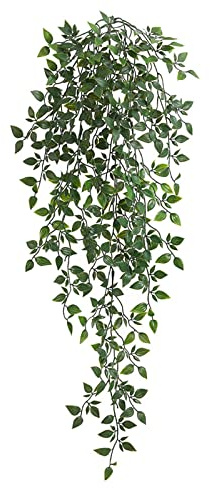 Lierre Artificiel, Plantes Artificielles, Plante Suspendue Faux Fleurs De Fougère De Boston Vigne Plantes en Plastique Résistant Aux UV Exquises Fausses Feuilles Simulation Ficelle De Vigne(#1)