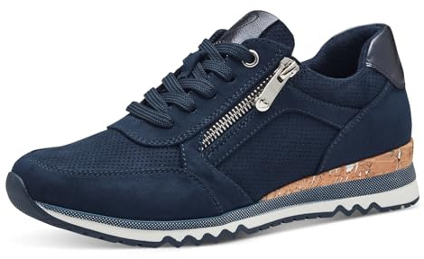 Marco Tozzi Damen Sneaker weiches Feel Me Wechselfußbett weiches Innenfutter Vegan Modisch