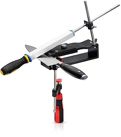 Professioneller Messerschärfer aus Edelstahl – Diamantiert, Drehung mit festem Winkel (B)