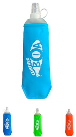 Ceinture BOA Gourde Flasque souple pliable 500 ml (bleue ciel)
