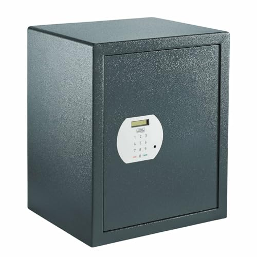 BURG-WÄCHTER Möbeltresor mit elektronischem Zahlenschloss, Inkl. Fachboden, Zur Wand- und Bodenbefestigung, 59,8 l, 26 kg, Pure-Safe PS 140 E, anthrazit