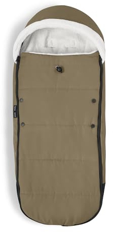 Stokke YOYO Footmuff, Toffee - Sherpa Lining & Fleece Hood with Drawstring to Keep Baby Warm - Includes Carrying Bag - Machine Washable