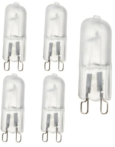 UGEFKMQ 5PC G9 20W Halogenlampen 230V 40W G9 halogen leuchtmittel Warmweiß Dimmbar für Kronleuchter, Pendelleuchten 25W