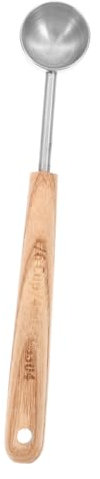 iplusmile Medidora De Leche Para Café De Acero Inoxidable Con Mango De Madera Utensilio De Cocina Para Preparar Café Instantáneo y Hornear
