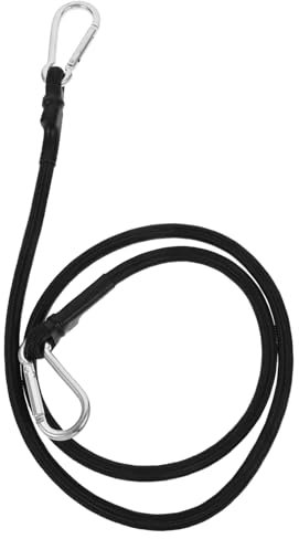 BESPORTBLE 1m Elastisches Spanngummi Mit Karabinern Strapazierfähiges Polyester Multifunktionaler Gepäck Motorradverladestrang Wetterfest Auto Fahrrad Outdoor Und Camping
