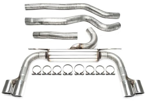 TA Technix Duplex Sportauspuffanlage aus Edelstahl mit Endrohr 2x80mm rund gebörtelt, Art.-Nr. 02BM018-8D