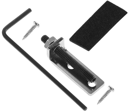 Milisten Gitarrenbrücke aus Metall mit Tremolo-stabilisator Gitarren Austausch von Stegeinlagen und Saitenhaltern Zubehör für Musikinstrumente
