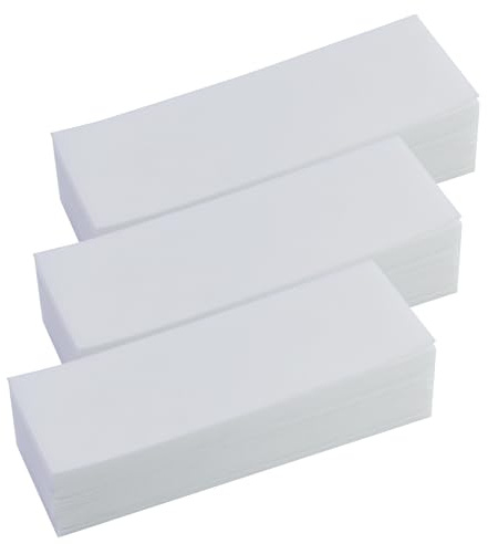 300 strisce (7 × 21 cm) in tessuto non tessuto per cera calda e pasta di zucchero, delicate sulla pelle e antistrappo, per ogni tipo di depilazione su gambe, petto, schiena, zona intima e viso