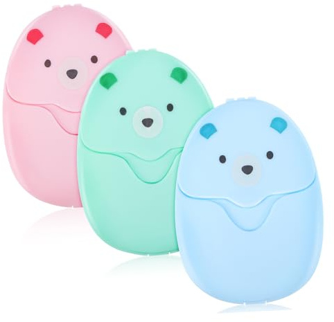 BESTonZON 3piezas De Jabón Jabón De Papel para Manos y Cuerpo para Mochileros Laminas De Jabon Jabon Laminas Viajes