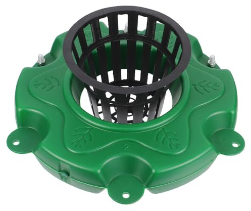 BUGUUYO Cesta Flotante para Acuáticos Isla Hidropónica Circular para Plantas Acuáticas Instalación y Decoración de Estanques Diseño Duradero y