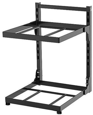 DIEKE Pentole regolabili Rack Cabinet Organizzatori In Acciaio Al Carbonio Fornello Ripiano di Immagazzinaggio Semplice Installazione Per Lavello Da Cucina Armadio Organ