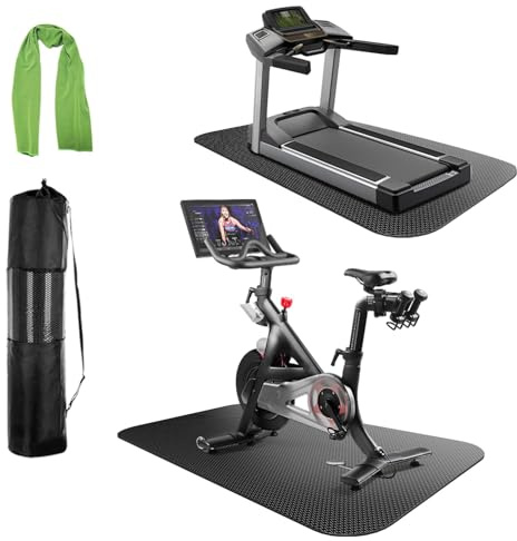 Tapis de Course pour Tapis de Sol,Tapis Velo d'équipement de Fitness - Tapis de Protection de Sol antidérapant pour Tapis de Course, vélos, rameurs,elliptiques et Autres équipements-152.5 x 75 cm