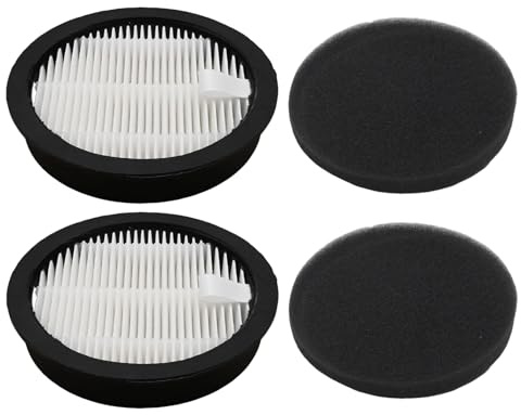 Ollanoos Hepafilter, 2 filter och 2 svampar, ersättning för Laresar Elite 3 batteridammsugare
