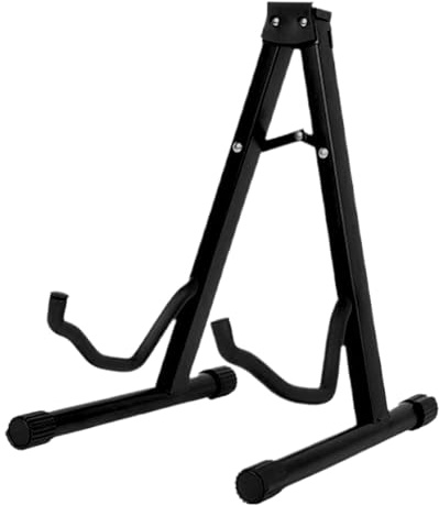 Zusammenklappbarer E-Gitarrenständer, Gitarrenständer Rack für Gitarren | Ständer für Einzelgitarren, Klapphalter, Displayhalter, rutschfest für E-Bass