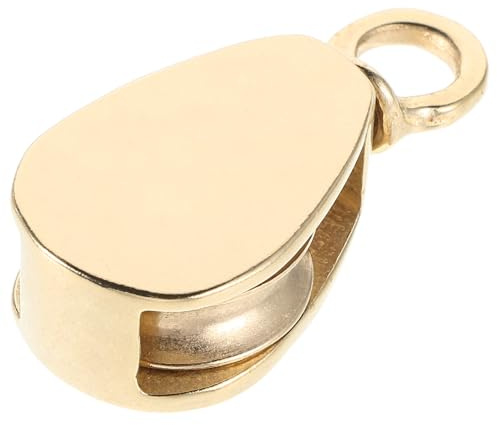 CLISPEED 32mm Marine Brass Flag Rope Pulley Swivel Small Rope Pulley Flagpole Hardware Kit for Boats and Yachts Sailing Flag Accessories