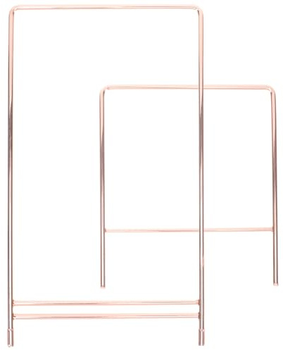 iplusmile Supporto per Piatti da Esposizione in Acciaio Resistente Base Stabile Leggio Porta Ricettario e Supporto per Cornici per Casa Ufficio e Showroom