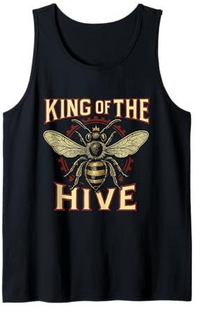 King of Hive Bee Bees Lover Beekeeper Beekeeping Men Women Tank Top