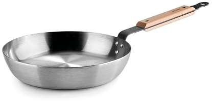 IBILI - Padella Karbonsteel 28 Cm, in acciaio al carbonio, adatta per induzione, ritenzione di calore, durevole e resistente, senza antiaderente, ecologica