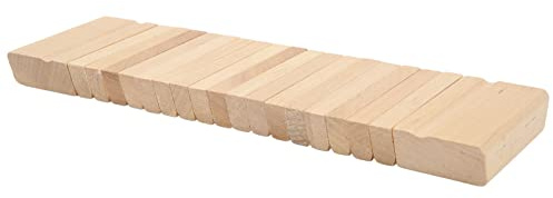 Orff - Zahn - Holz - Sounder, Orff Holz - Schlaginstrument, Musikalisches Pädagogisches Lernspielzeug aus Massivholz mit abgerundetem Griff für Kinder, Kindergarten und (Holzfarbe)