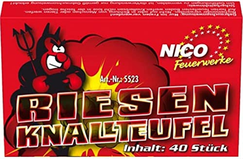 NICO 5523 Knallteufel riesig 40 Stück ( 1 Packung )
