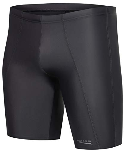 Aqua Speed Bañador Largo para Hombre | bañador Jammer hasta la Rodilla | Resistente al Cloro | protección UV | 06. Long Titanium | L