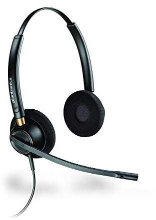 Plantronics HW520 Encorepro binaurales Headset | Geräuschunterdrückung | QD-Headset, oberer Hälfte ohne Kabel