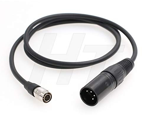 HangTon Power Cable XLR 4 Pin to Hirose 4 Pin Sound Devices Zaxcom Recorder