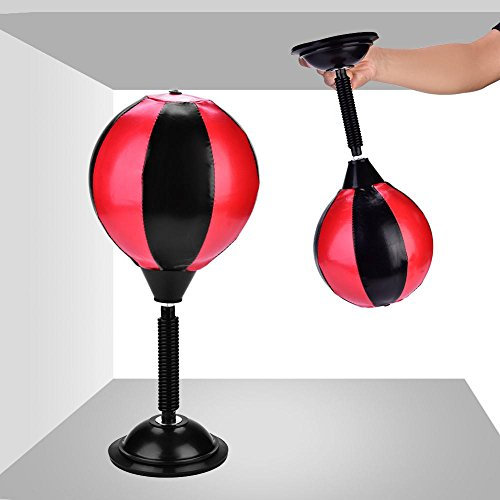 Desktop Punching Bag, Stress Buster Büro Punching Ball, Heavy Duty Stress Relief Ball mit Einer Pumpe und einem Ventil, Funny Gifts for or Coworker