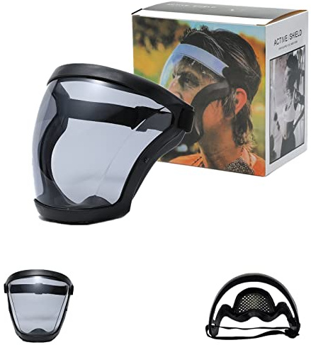 Anti-Fog Protective Full Face_Shield, Reusable Super Face Protective Cover, HD Durable Adjustable Face Visor