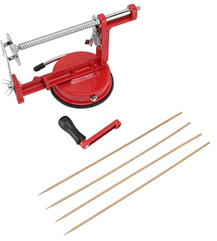 Kartoffel-Spiralschneider, Multifunktionaler, Manuell Drehbarer Edelstahl-Material, Langlebig, Effizient, Rostbeständig, Kartoffel, Zwiebel, Karotte, Gurke, Aubergine, Wurstschneider Zum Kochen in der