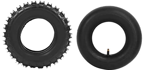 BuyWeek 13x5.00-6 Reifen und Schlauch Set, Gummi und Metall 13x5.00-6 Reifen 3.5/4.0-6 Schlauch für Go Cart Dirt Bike ATV UTV Rasenmäher