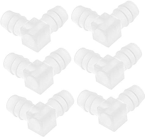 Yardenfun 6pièces Raccords De Tuyau Plastique Connecteurs Coudés pour Tuyaux De Utilisation Irrigation Et