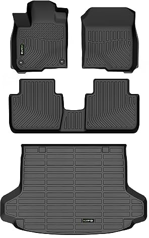 HAFIDI All Weather Car Floor Mats & Cargo Liner for Honda HR-V 2023 2024 2025 2026 /HR-V Hybrid 2023 2024 2025 2026 Custom Fit Full Set Accessories - Black