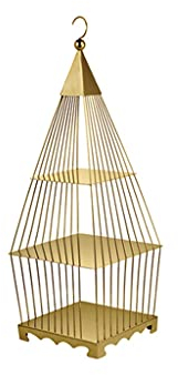 OQHAIR Soporte para Tartas Soporte para Tartas con Jaula para pájaros Creativo, Soporte para exhibición de postres, Plato de Fruta, Pastel, Comida fría, Bandeja para té de la Tarde, Sopor
