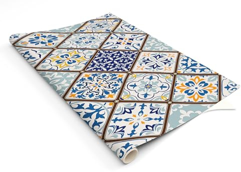 HUBDECO - Klebefolie für Möbel - Dekor Möbelfolie - Folie für Möbel - Möbelfolie Selbstklebend - Türfolien - Klebefolie Küchenfronten - Matt - 120x60 cm - Modell 24